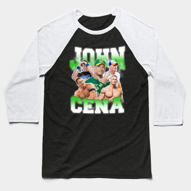 VINTAGE BOOTLEG JOHN CENA 90S Baseball T-Shirt by Archer Expressionism Style